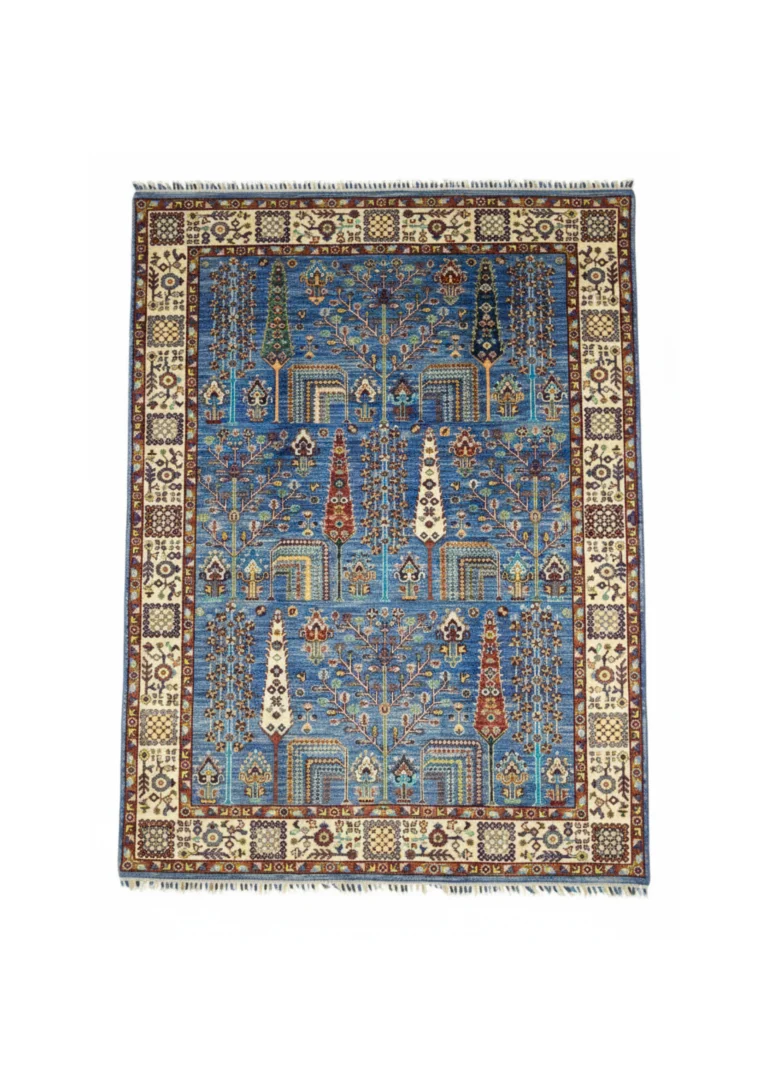 Hayat Ağacı Gabbeh El Dokuma Yün Halı